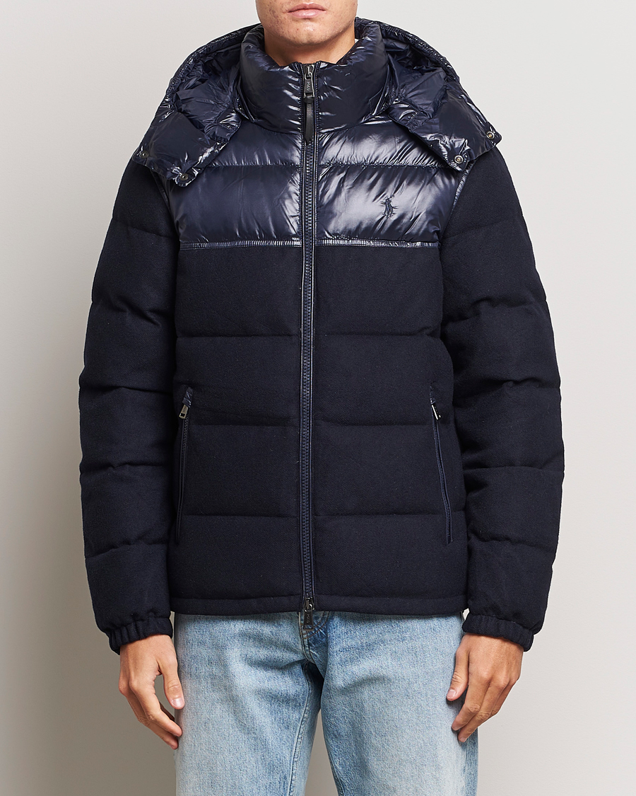 Herr | Jackor | Polo Ralph Lauren | Flint Wool Down Jacket Collection Navy