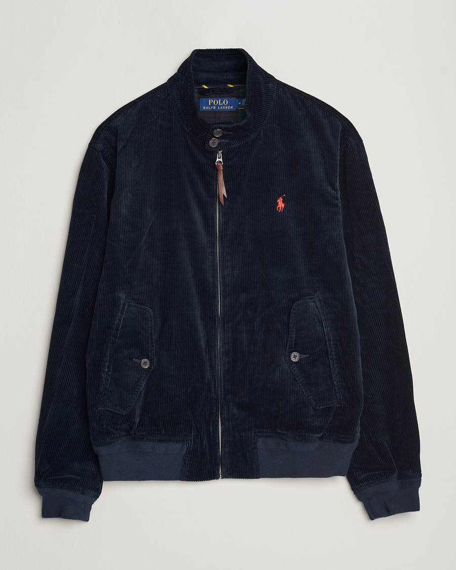 Herr | Jackor | Polo Ralph Lauren | Corduroy Lined Harrington Jacket Aviator Navy