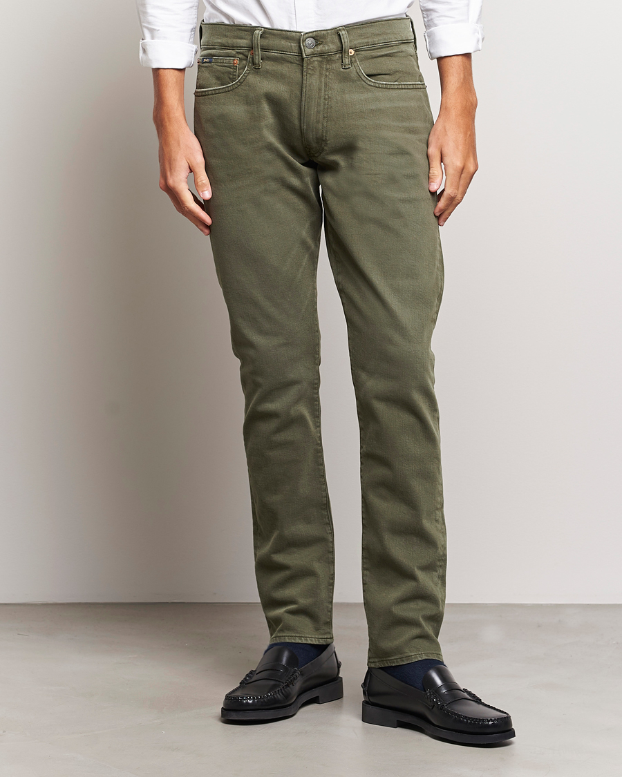 Herr | Rea kläder | Polo Ralph Lauren | Sullivan Slim Fit Stretch 5-Pocket Pants Green