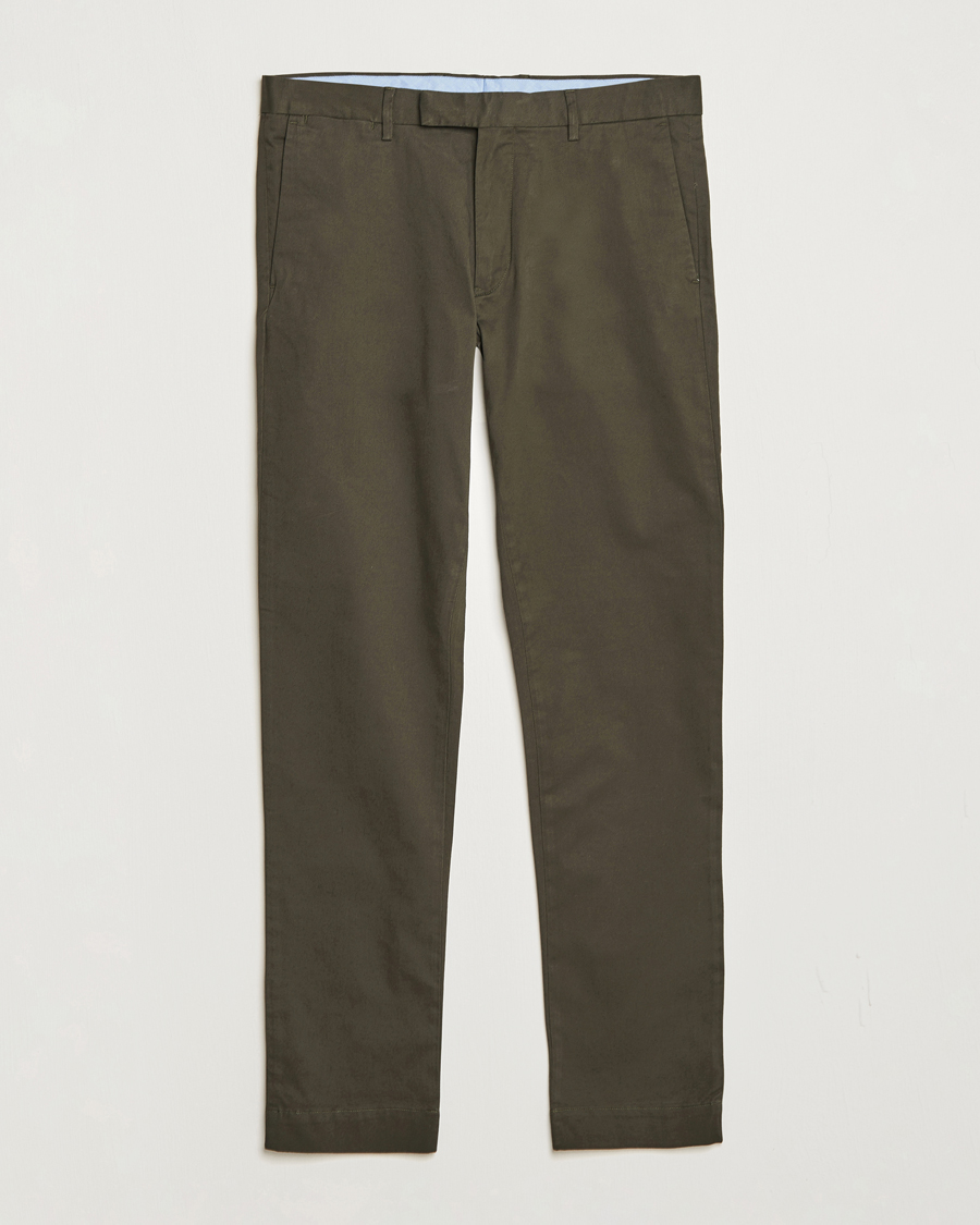 Herr | Chinos | Polo Ralph Lauren | Slim Fit Stretch Chinos Oil Cloth Green