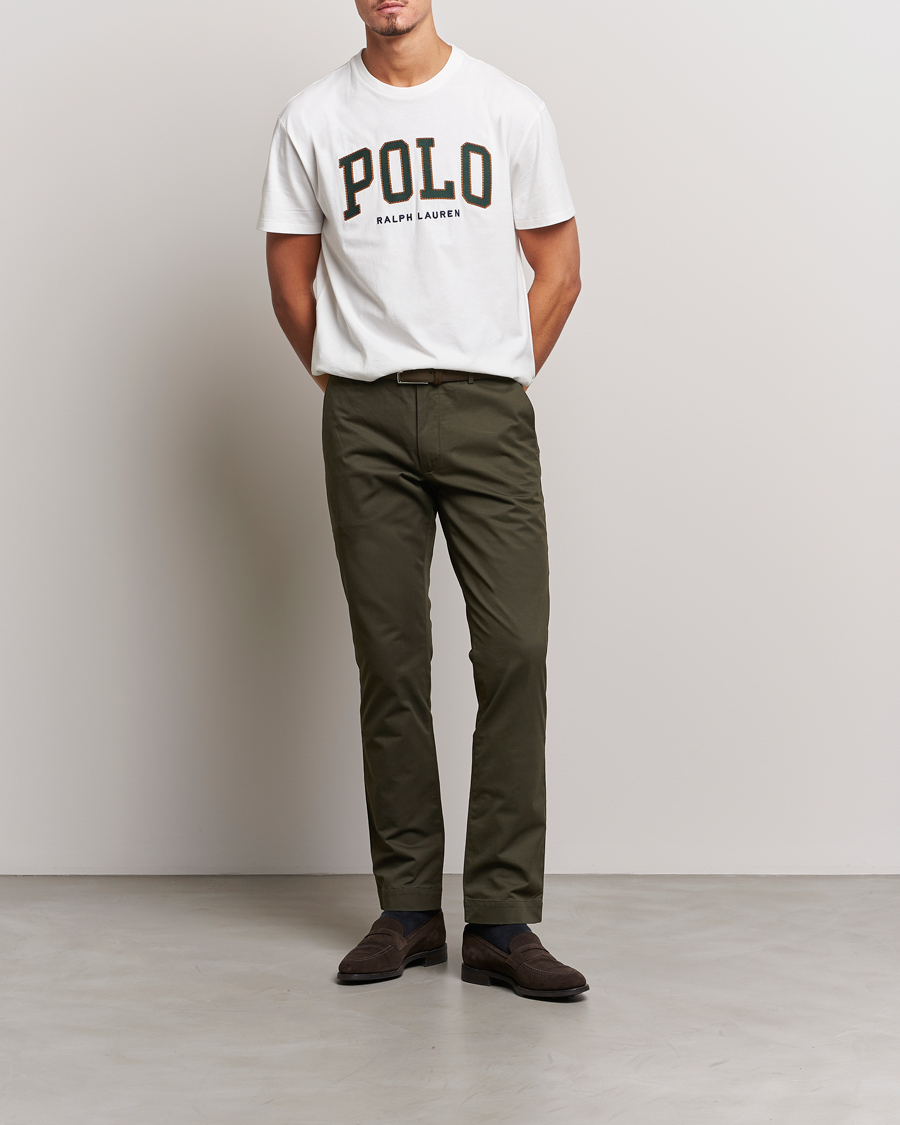 Herr | Byxor | Polo Ralph Lauren | Slim Fit Stretch Chinos Oil Cloth Green
