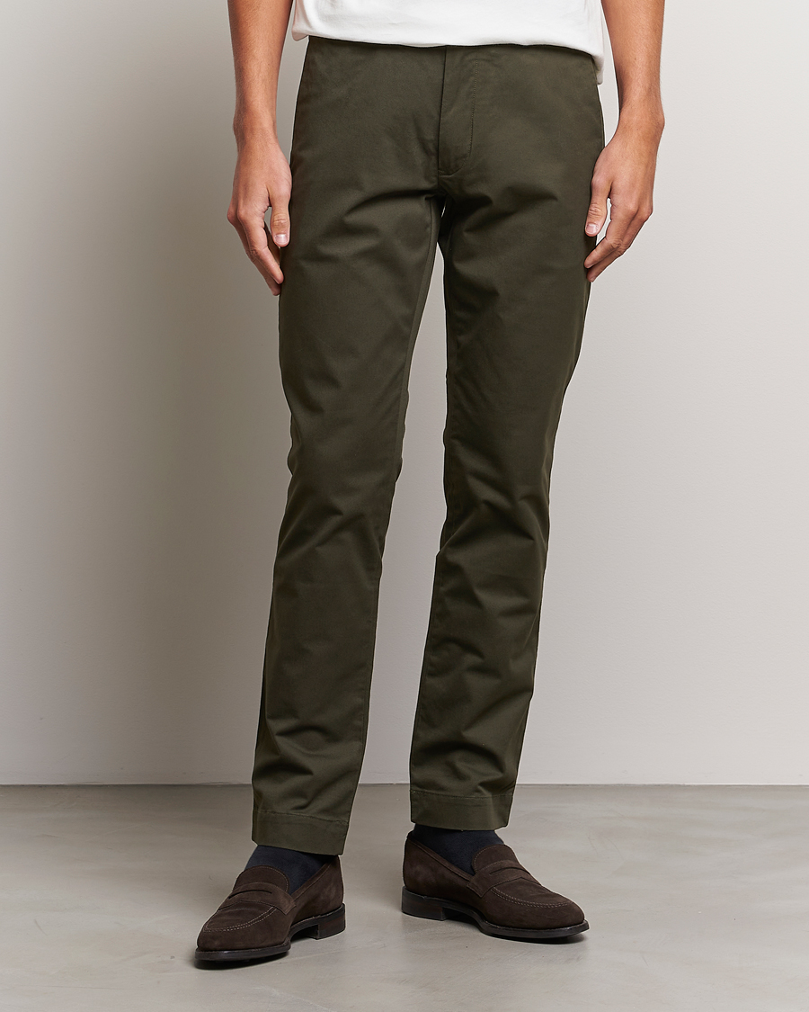 Herr | Chinos | Polo Ralph Lauren | Slim Fit Stretch Chinos Oil Cloth Green