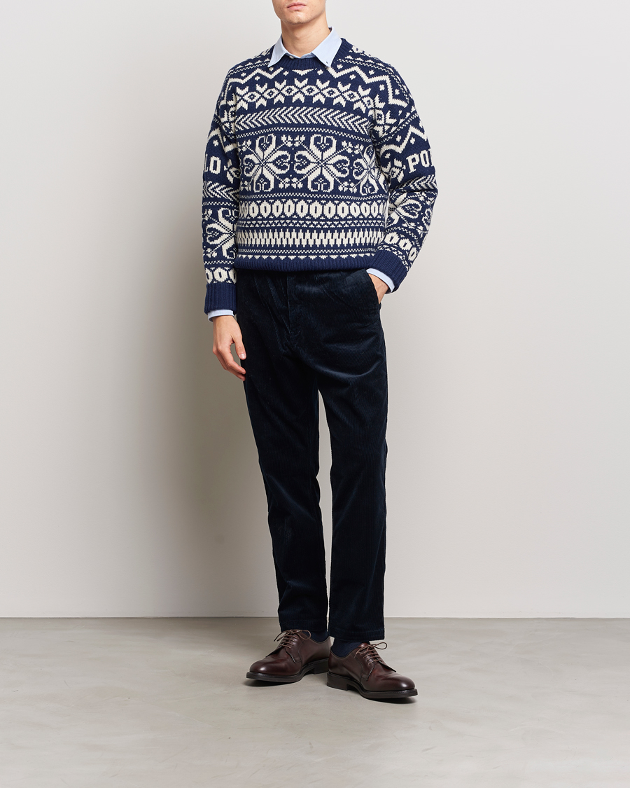 Herr | Byxor | Polo Ralph Lauren | Prepster Corduroy Drawstring Pants Aviator Navy