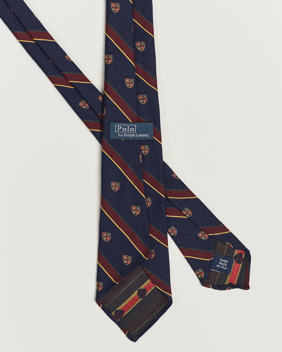 Herr | Polo Ralph Lauren Vintage Club Striped Tie Navy | Polo Ralph Lauren | Vintage Club Striped Tie Navy