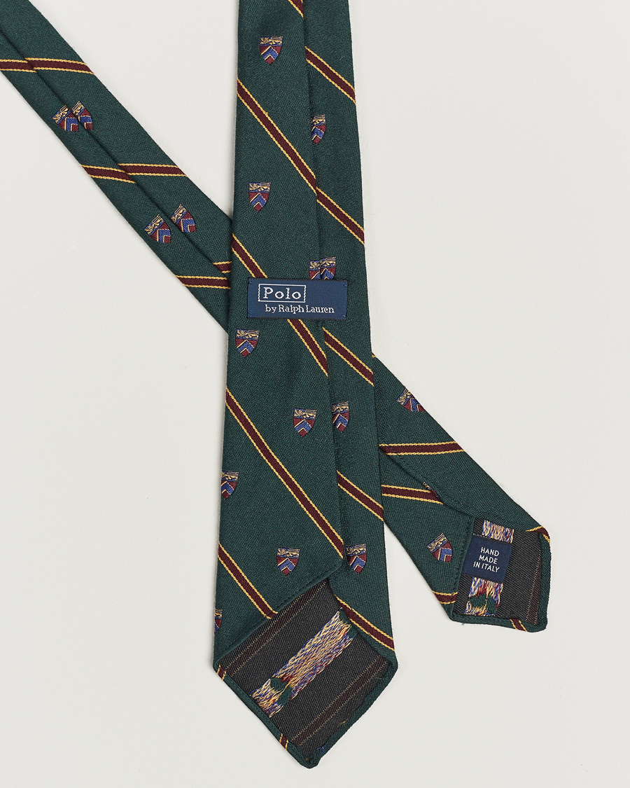 Herr | Polo Ralph Lauren Vintage Club Striped Tie Green | Polo Ralph Lauren | Vintage Club Striped Tie Green