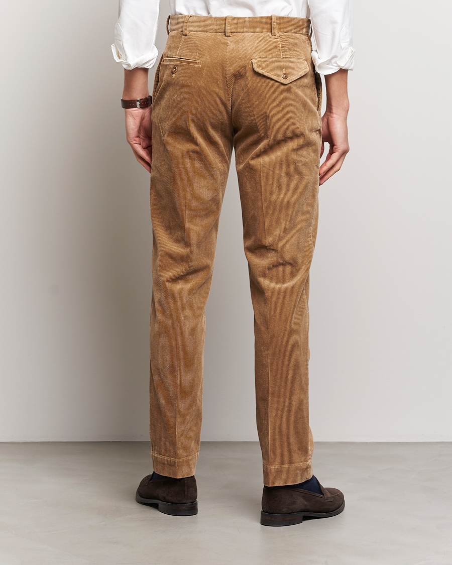 Herr | Byxor | Polo Ralph Lauren | Corduroy Pleated Trousers Rustic Tan