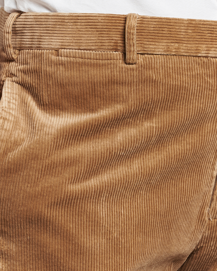 Herr | Byxor | Polo Ralph Lauren | Corduroy Pleated Trousers Rustic Tan
