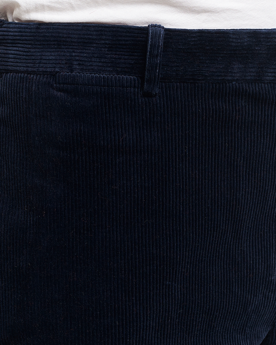 Herr | Byxor | Polo Ralph Lauren | Corduroy Pleated Trousers Aviator Navy