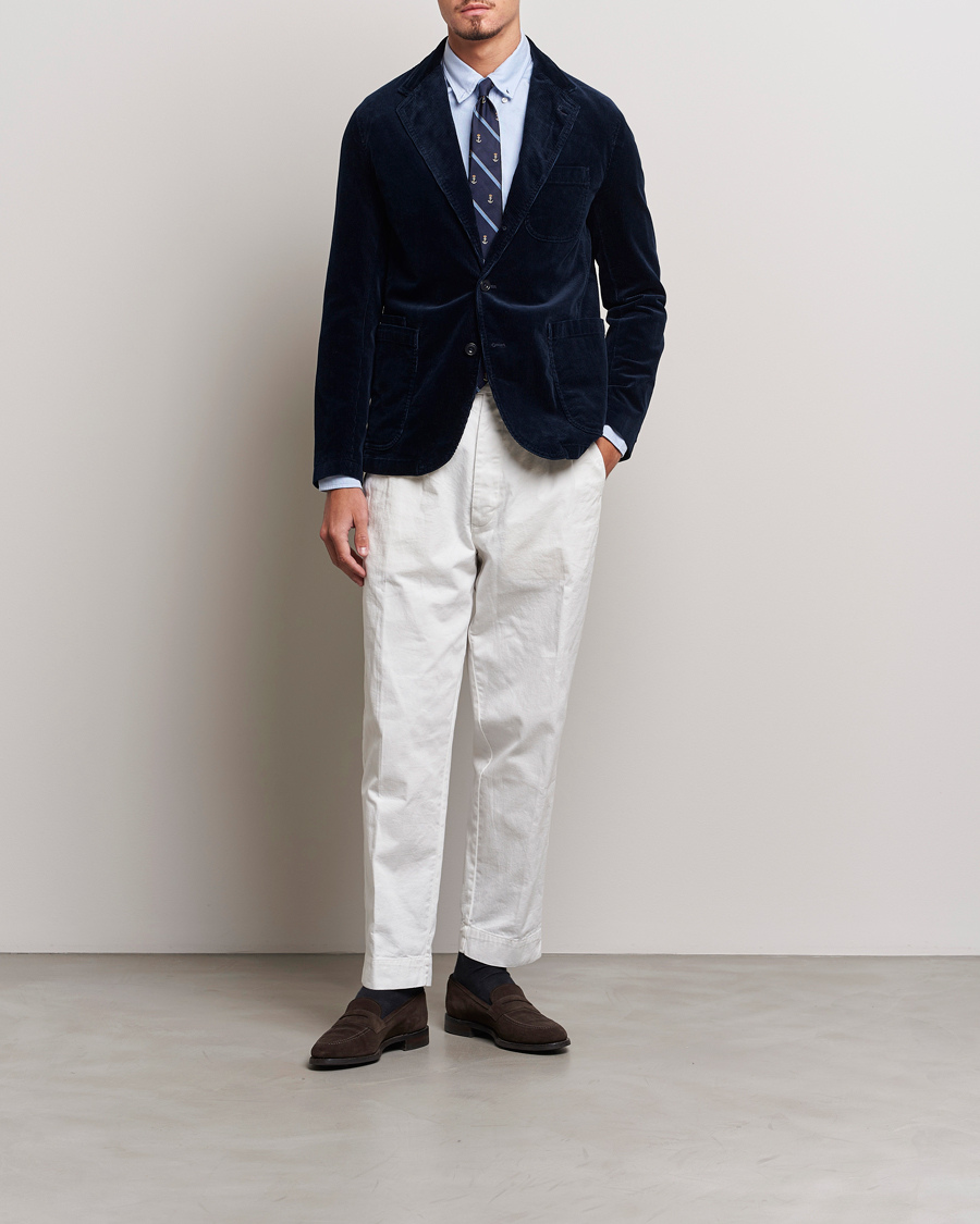 Herr | Kavajer | Polo Ralph Lauren | Corduroy Stretch Blazer Aviator Navy