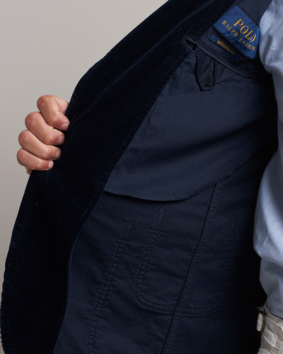 Herr | Kavajer | Polo Ralph Lauren | Corduroy Stretch Blazer Aviator Navy