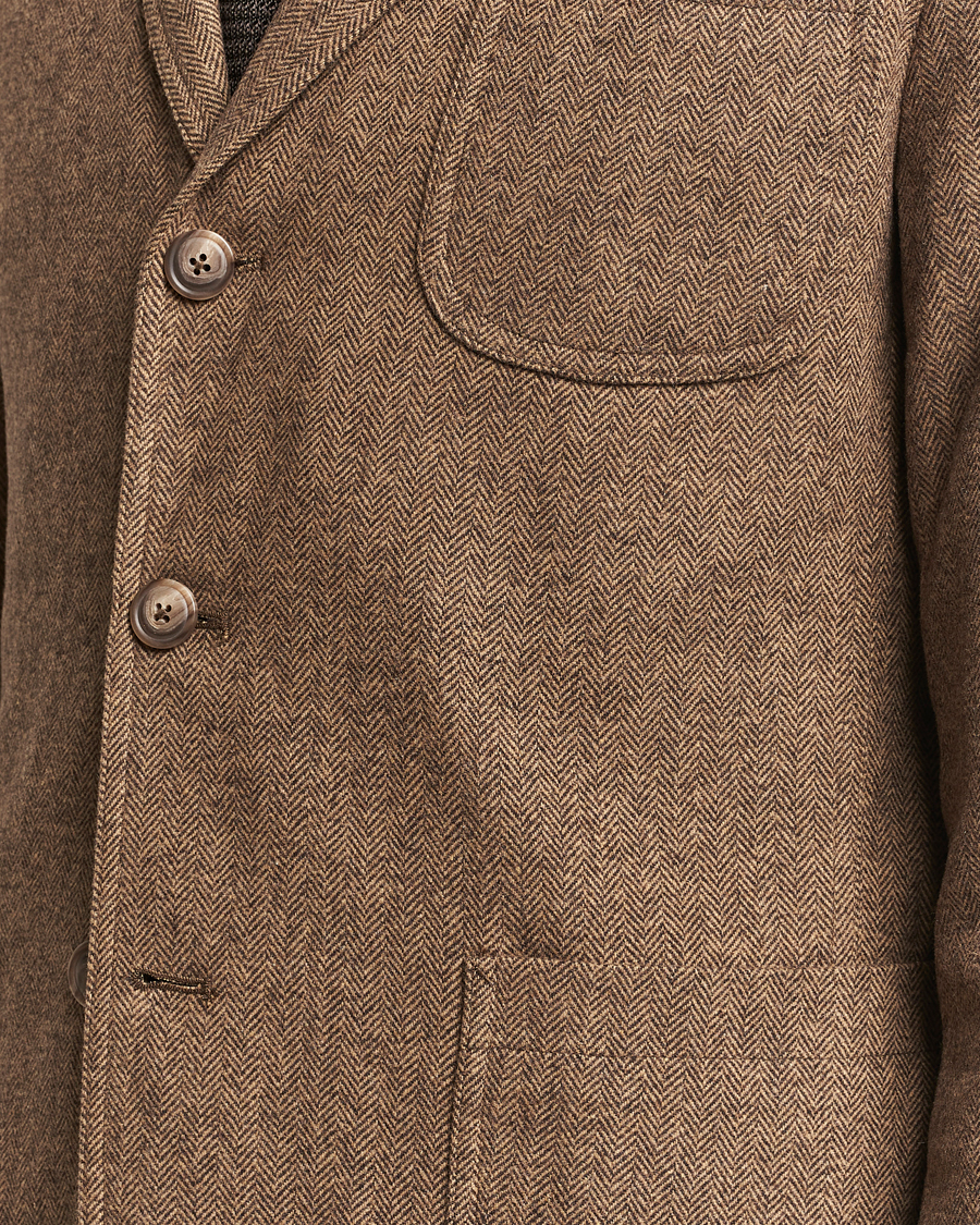 Herr | Kavajer | Polo Ralph Lauren | Classic Herringbone Sportcoat Brown/Tan