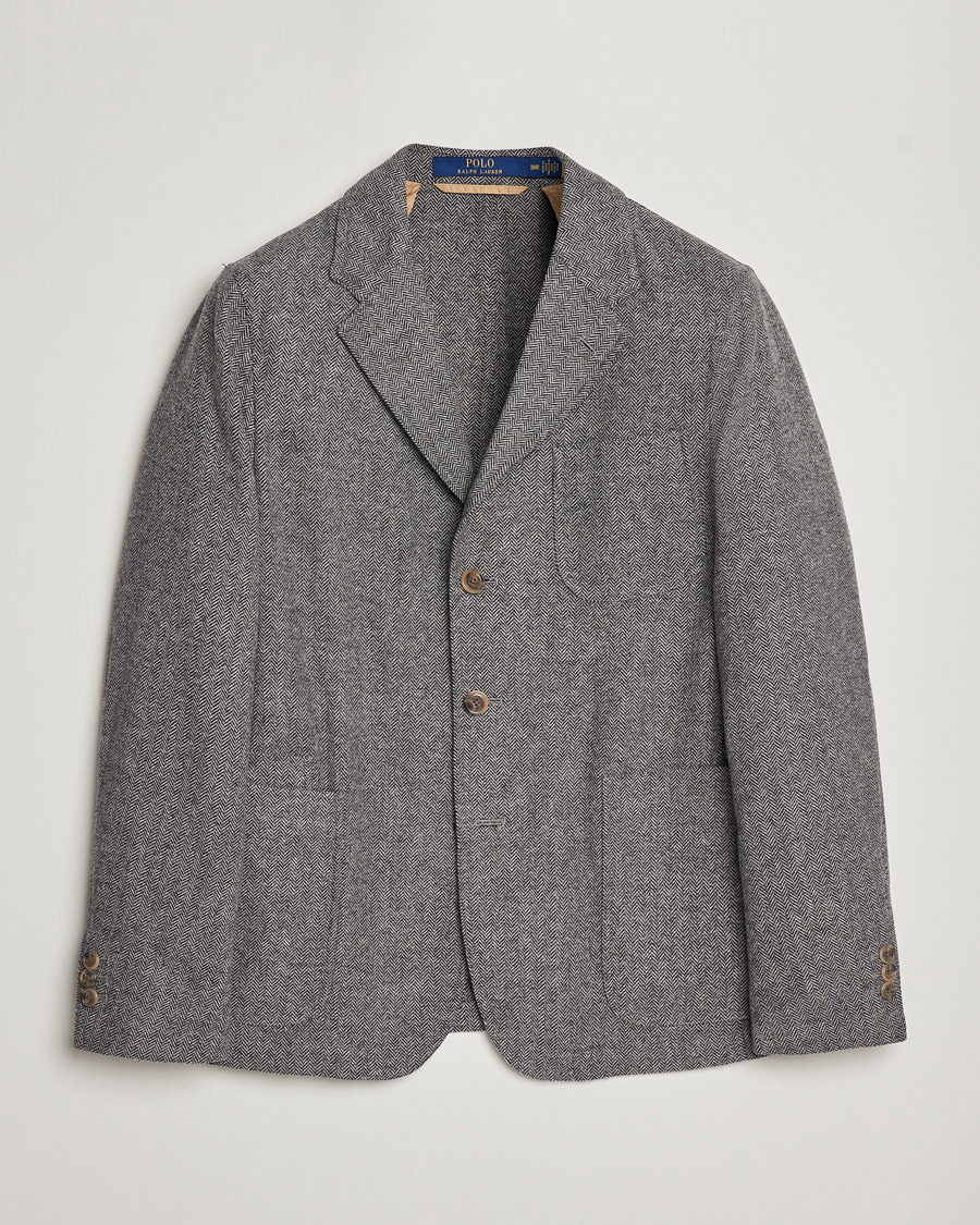 Herr | Tweedkavajer | Polo Ralph Lauren | Classic Herringbone Sportcoat Black/Cream
