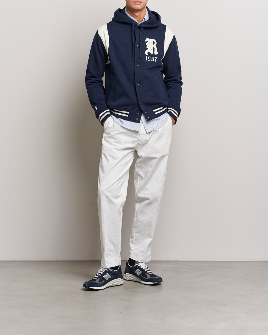 Herr | Jackor | Polo Ralph Lauren | Athletic Fleece Jacket Cruise Navy/Clubhouse Cream