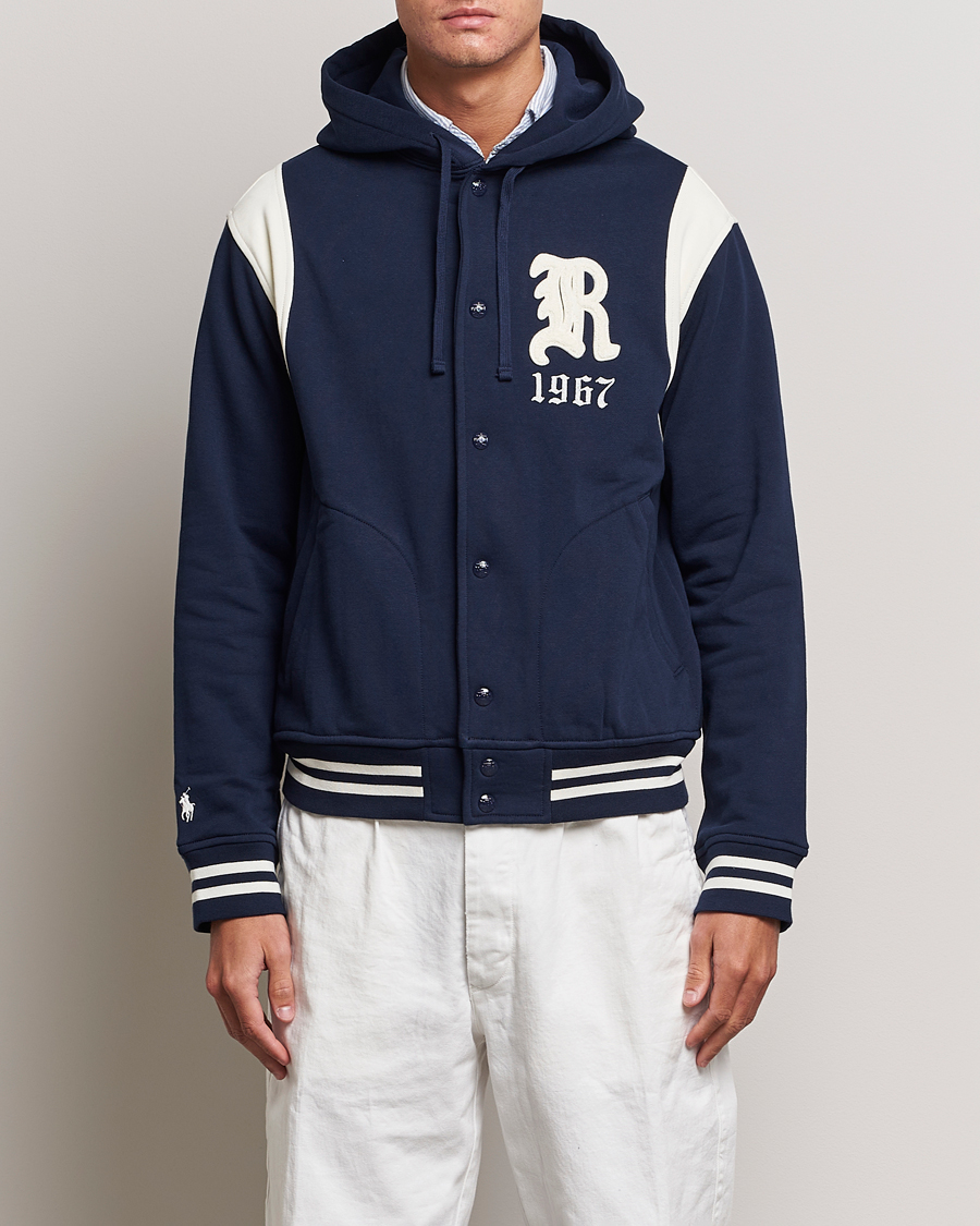 Herr |  | Polo Ralph Lauren | Athletic Fleece Jacket Cruise Navy/Clubhouse Cream