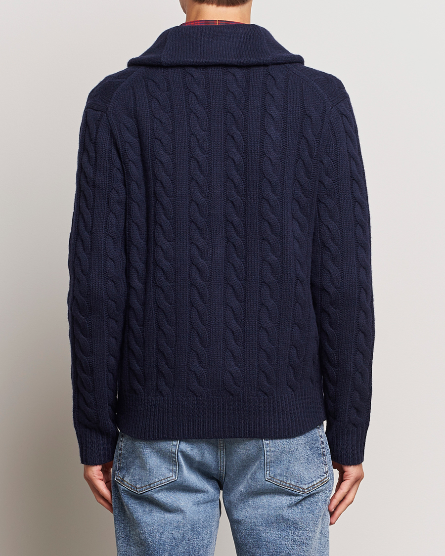 Herr | Tröjor | Polo Ralph Lauren | Wool Cable Cardigan Hunter Navy