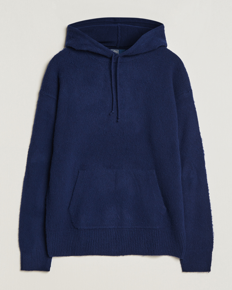 Herr | Tröjor | Polo Ralph Lauren | Wool/Cashmere Hood Bright Navy