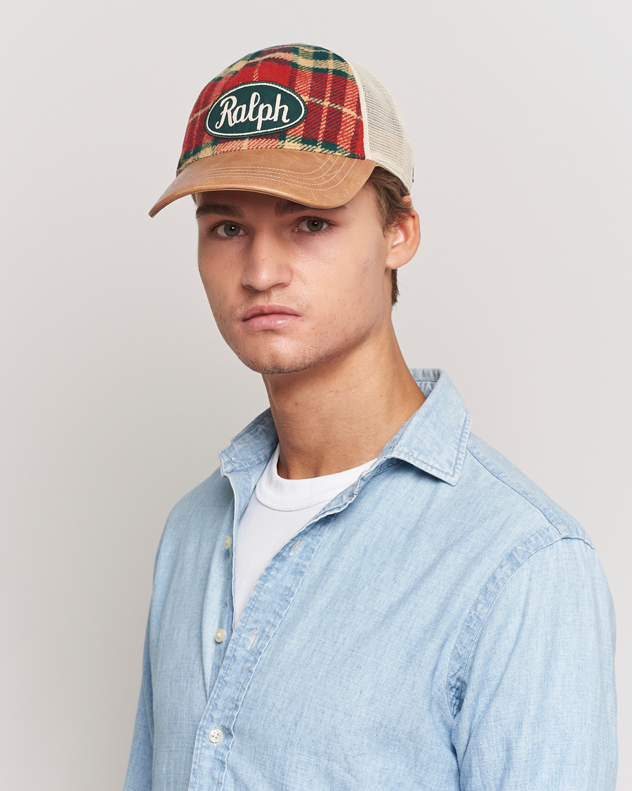Herr | Polo Ralph Lauren Flannel Ralph Cap Red/Black Multi | Polo Ralph Lauren | Flannel Ralph Cap Red/Black Multi