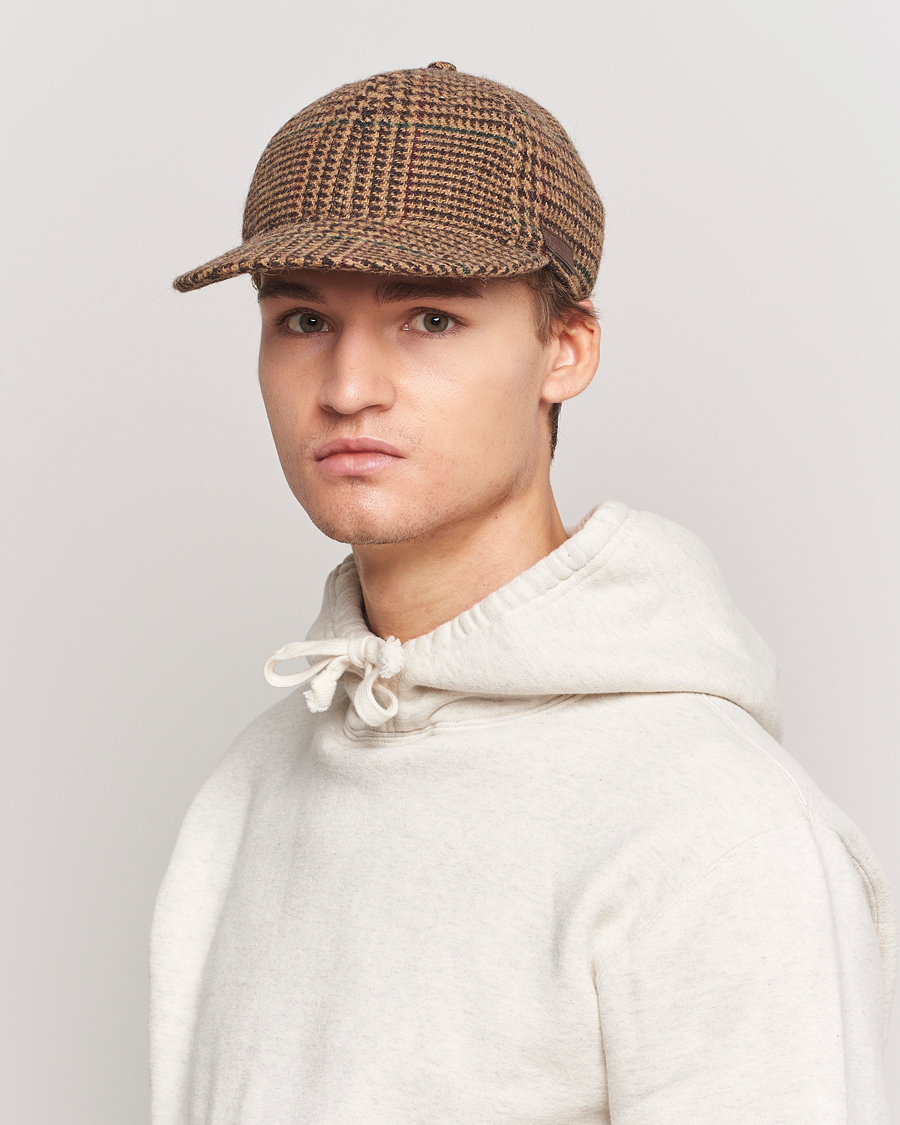 Herr | Polo Ralph Lauren Glenplaid Overcheck Cap Camel | Polo Ralph Lauren | Glenplaid Overcheck Cap Camel