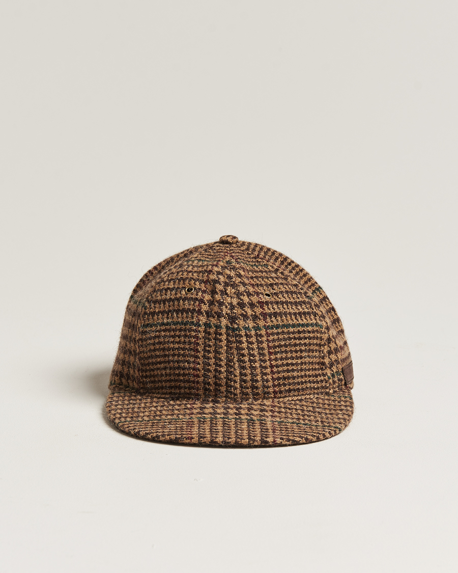 Herr | Polo Ralph Lauren Glenplaid Overcheck Cap Camel | Polo Ralph Lauren | Glenplaid Overcheck Cap Camel