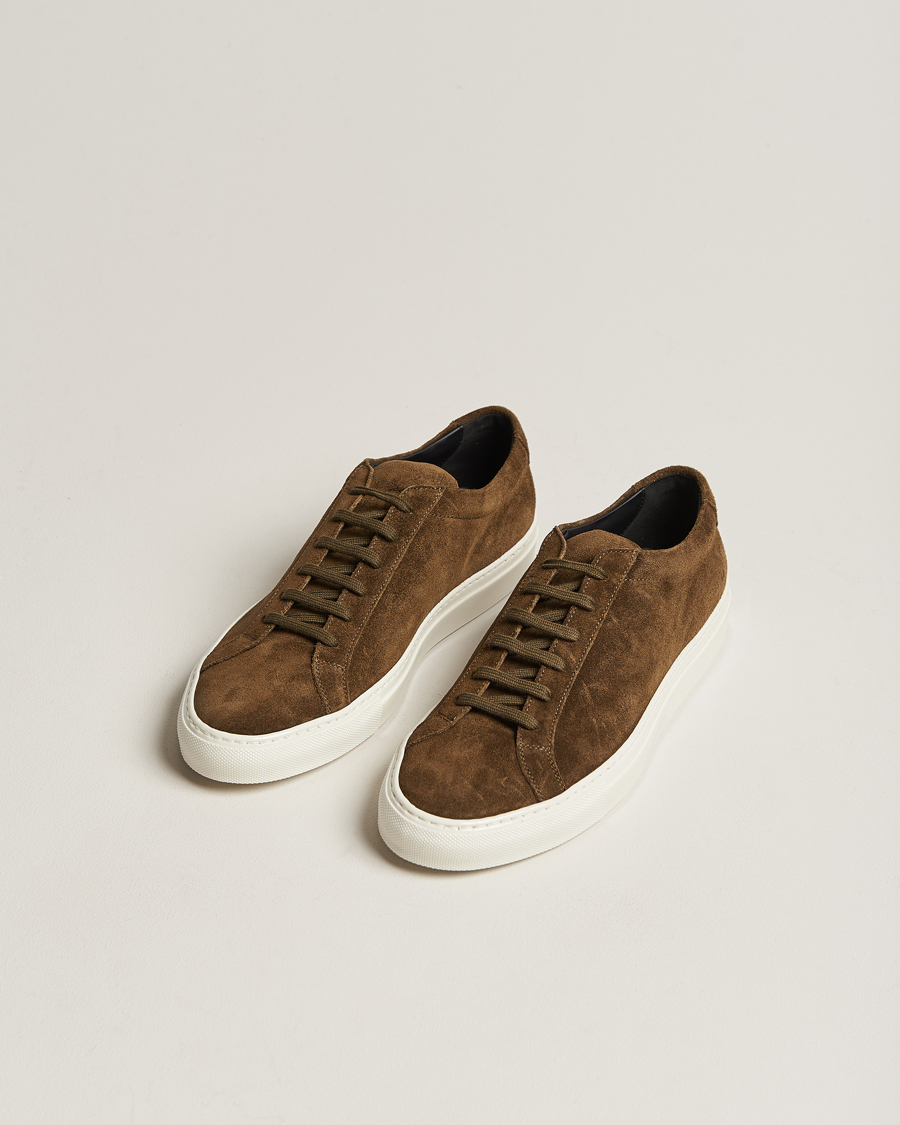 Herr | Common Projects | Common Projects | Original Achilles Suede Sneaker Tobacco