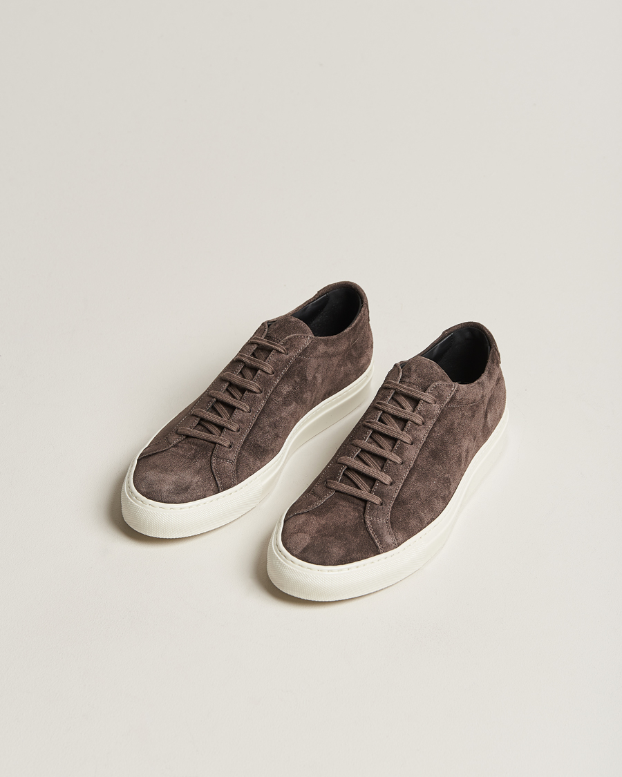 Herr | Common Projects Original Achilles Suede Sneaker Warm Grey | Common Projects | Original Achilles Suede Sneaker Warm Grey