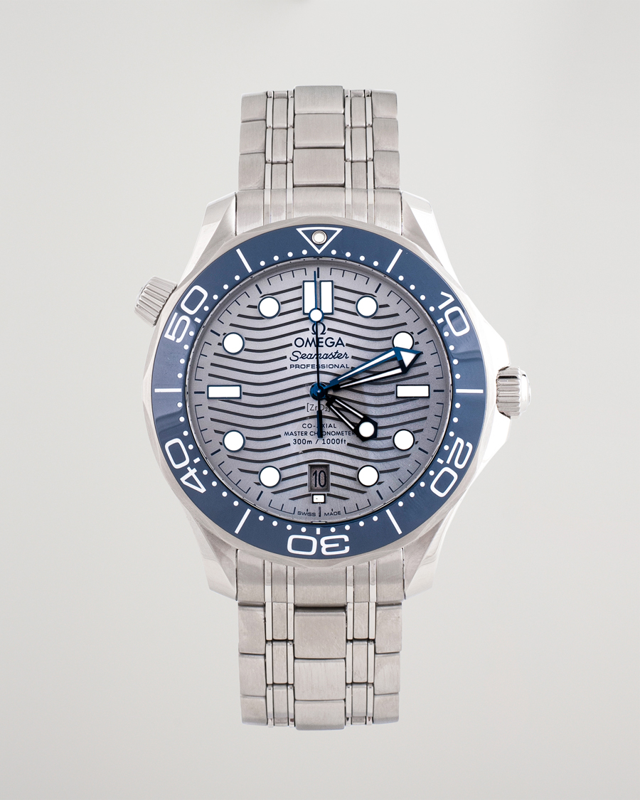 Herr | Omega Pre-Owned Seamaster Diver 300M 210.30.42.20.06.001 Steel Sil Steel Black | Omega Pre-Owned | Seamaster Diver 300M 210.30.42.20.06.001 Steel Sil Steel Black
