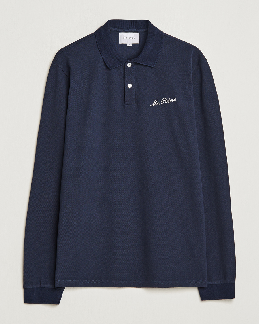 Herr | Tröjor | Palmes | Mister Long Sleeve Polo Navy