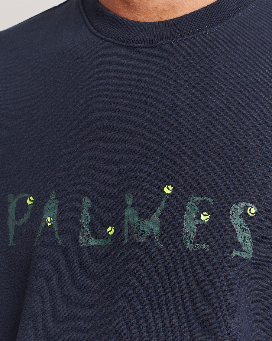 Herr | Tröjor | Palmes | Letters Crewneck Sweatshirt Navy