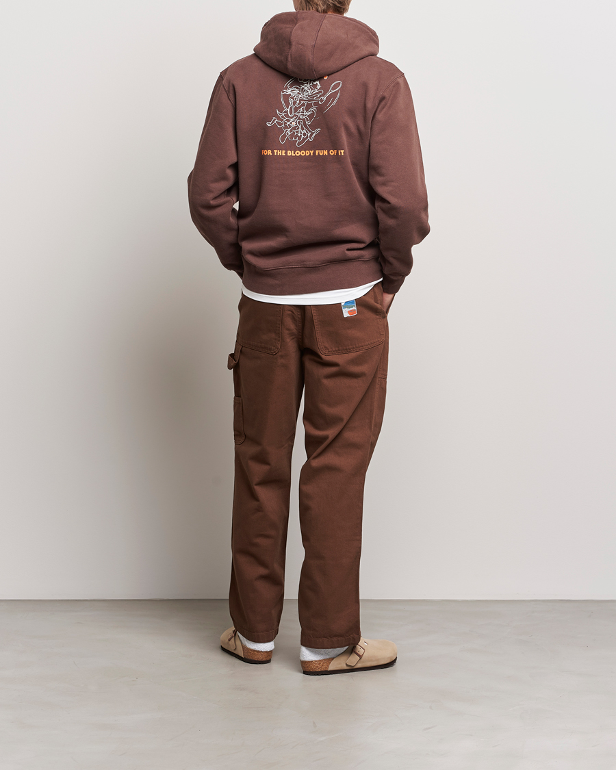 Herr | Tröjor | Palmes | Bloody Hooded Sweatshirt Brown