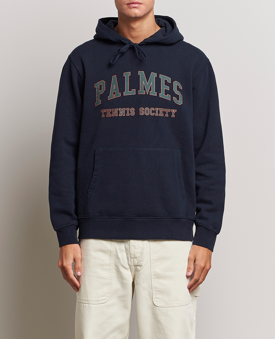 Herr |  | Palmes | Mats Hooded Sweatshirt Navy