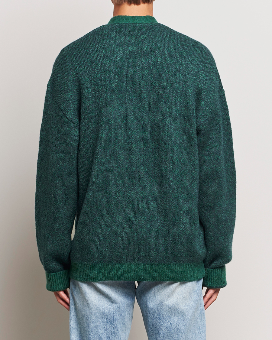 Herr | Tröjor | Palmes | Jacquard Knit Cardigan Dark Green