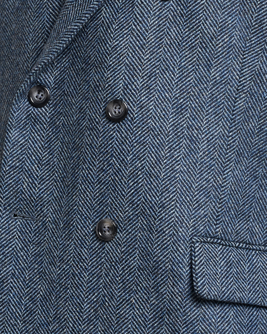 Herr | Kavajer | Palmes | Double Blaze Tweed Sport Coat Navy Herringbone