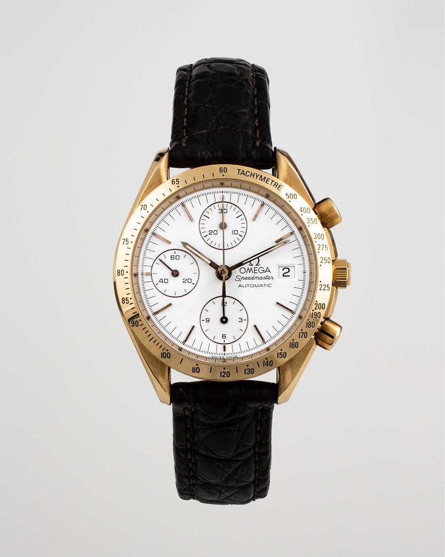 Herr | Omega Pre-Owned Speedmaster Date 18K 3611.20.29 Steel White | Omega Pre-Owned | Speedmaster Date 18K 3611.20.29 Steel White