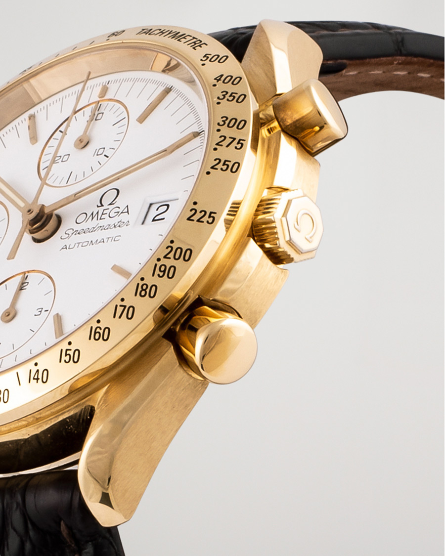 Herr | Pre-Owned & Vintage Watches | Omega Pre-Owned | Speedmaster Date 18K 3611.20.29 Steel White