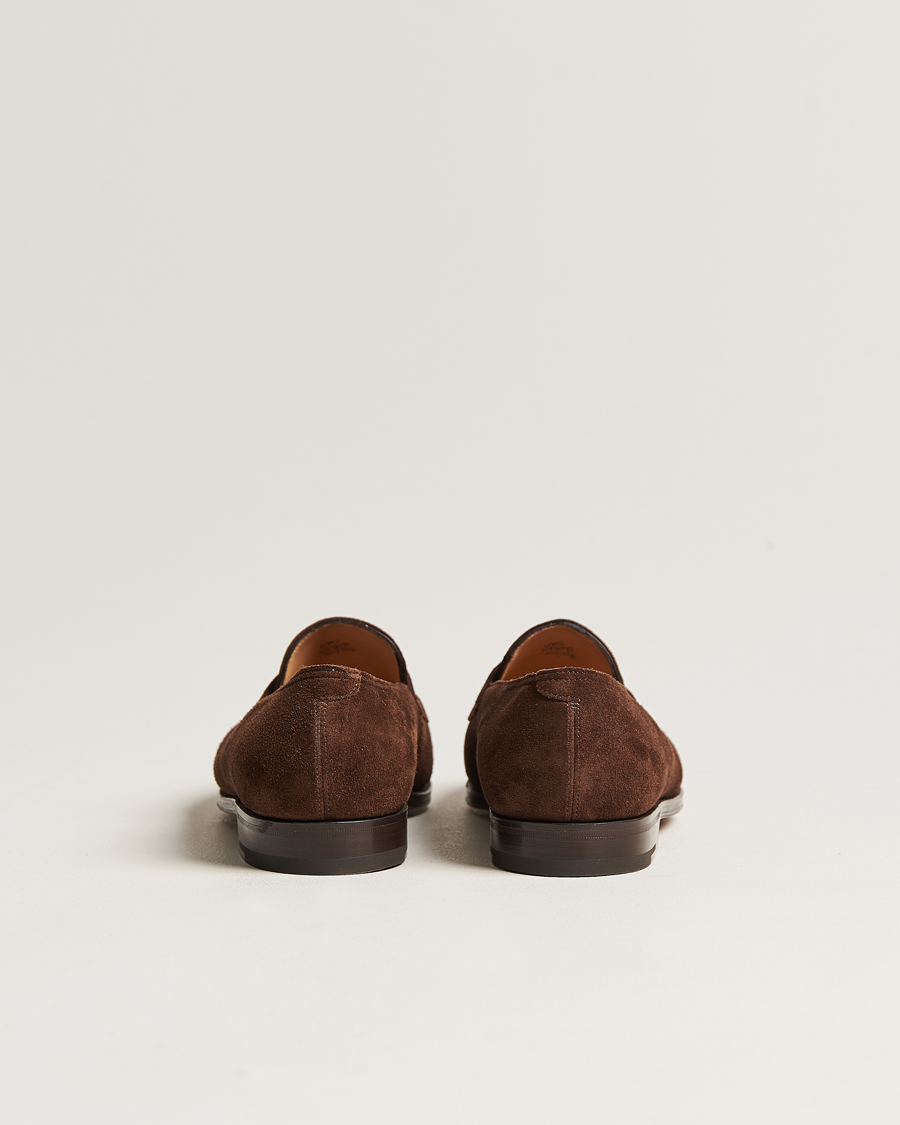 Herr | Loafers | John Lobb | Lopez Penny Loafer Dark Brown Suede