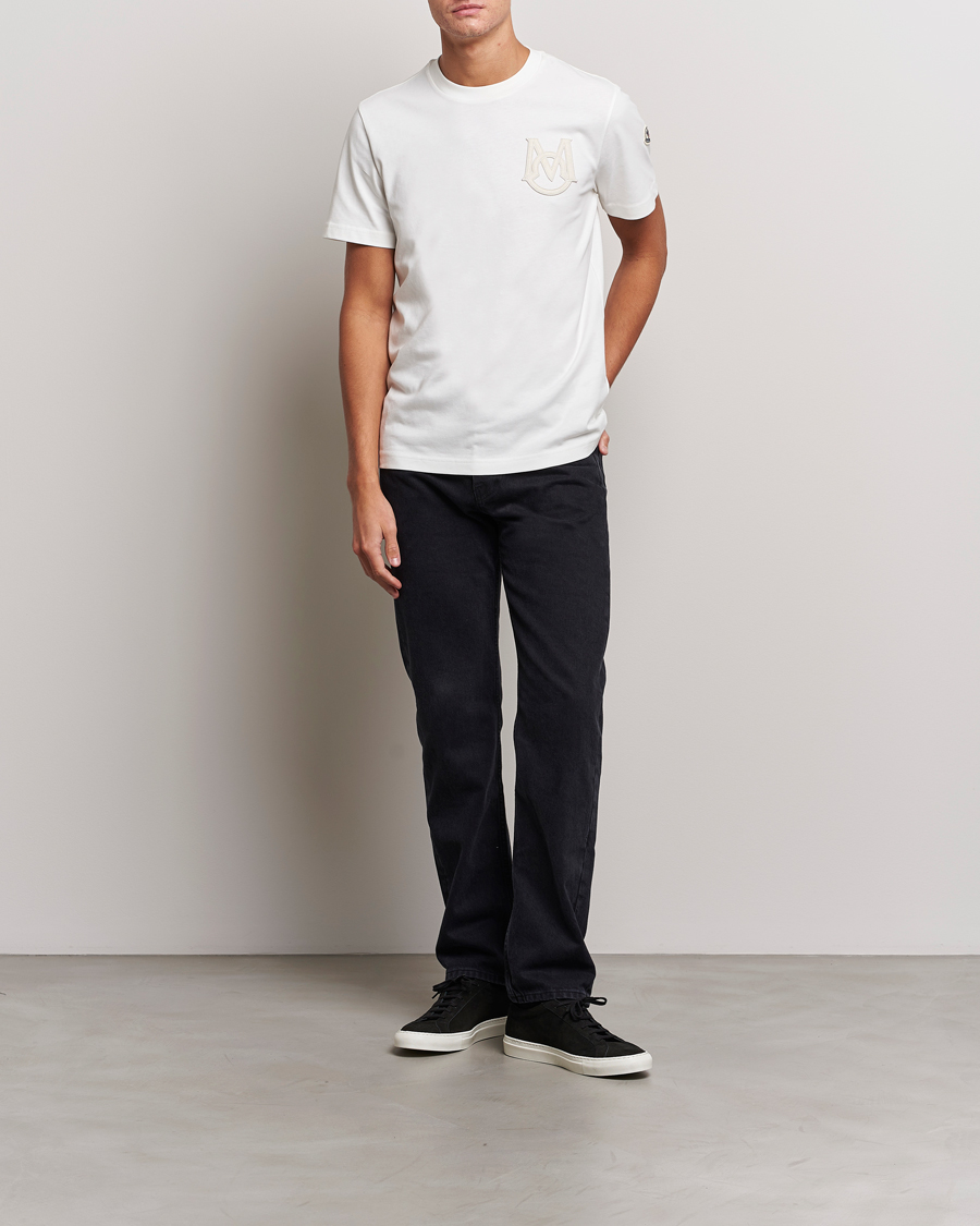 Herr | T-Shirts | Moncler | Embossed Logo T-shirt White