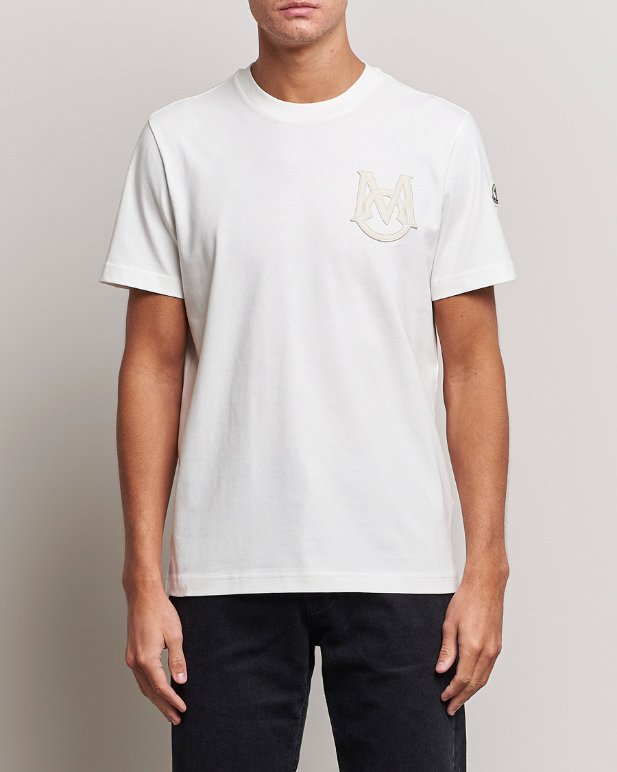 Herr | Kortärmade t-shirts | Moncler | Embossed Logo T-shirt White