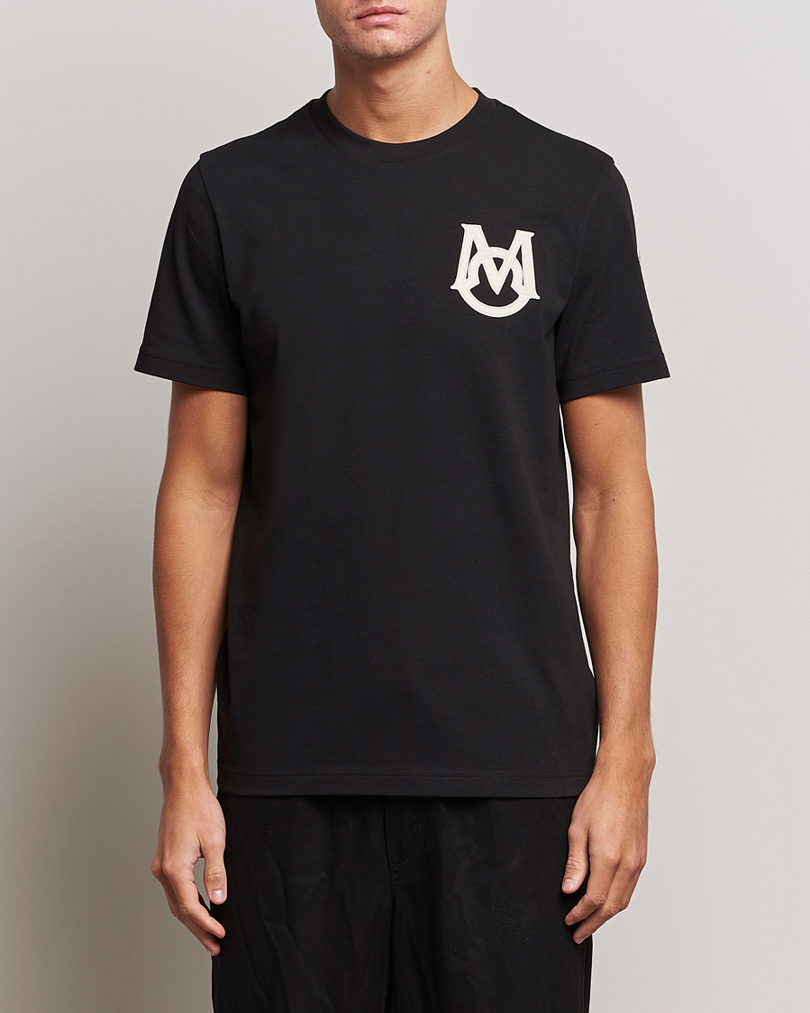 Herr | T-Shirts | Moncler | Embossed Logo T-shirt Black