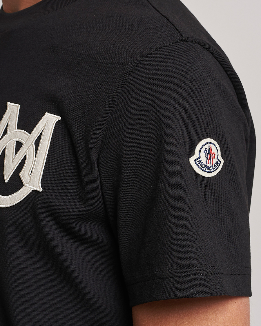Herr | T-Shirts | Moncler | Embossed Logo T-shirt Black