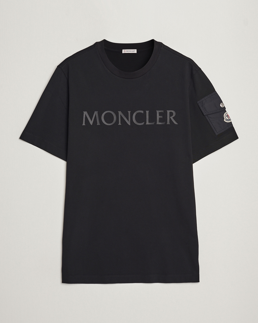 Herr | T-Shirts | Moncler | Sleeve Pocket T-shirt Black