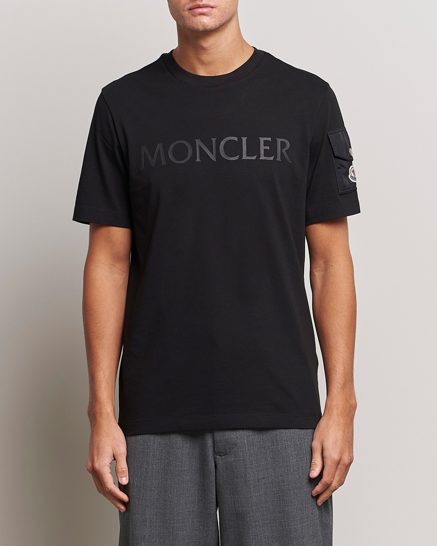 Herr | Luxury Brands | Moncler | Sleeve Pocket T-shirt Black