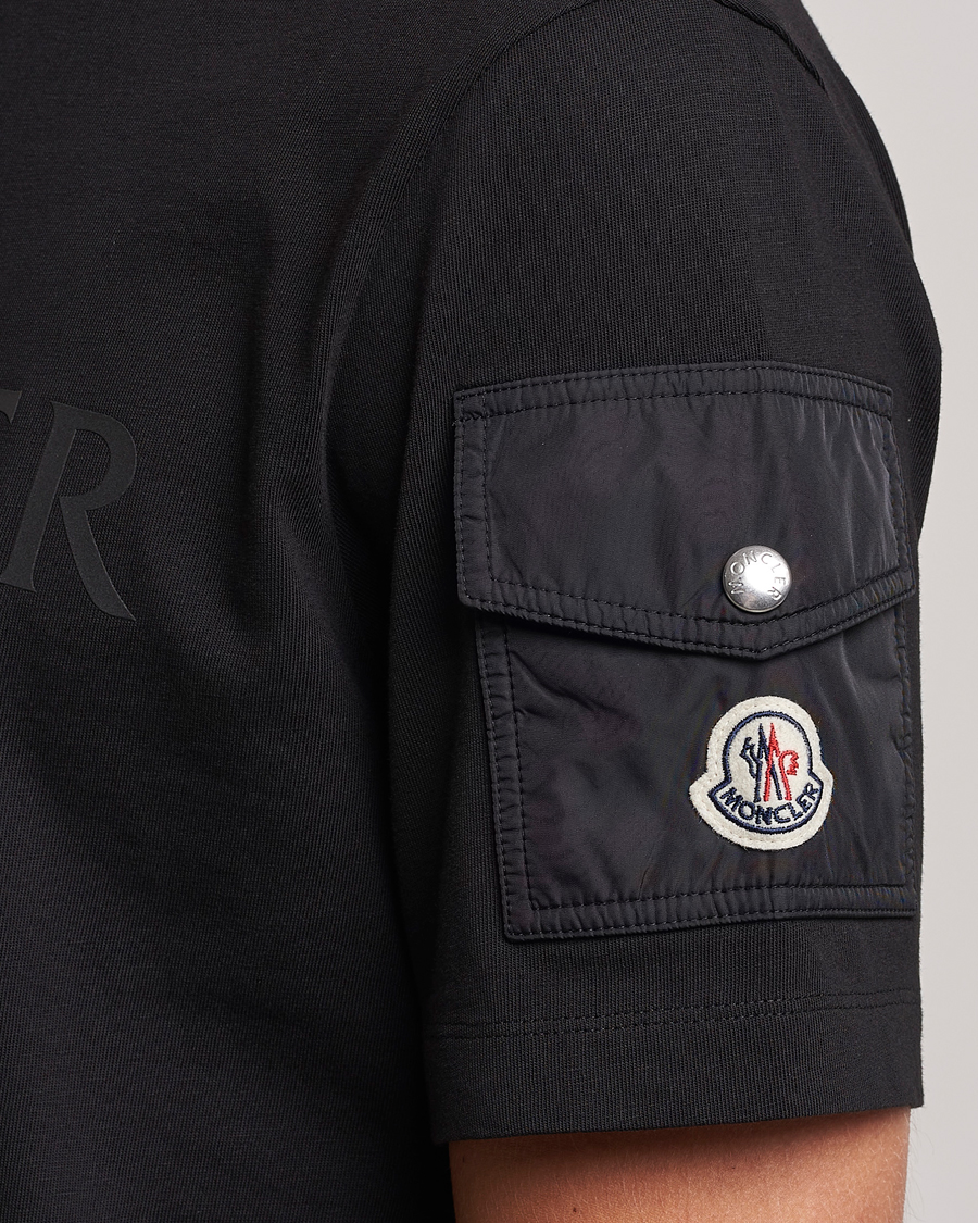 Herr | T-Shirts | Moncler | Sleeve Pocket T-shirt Black