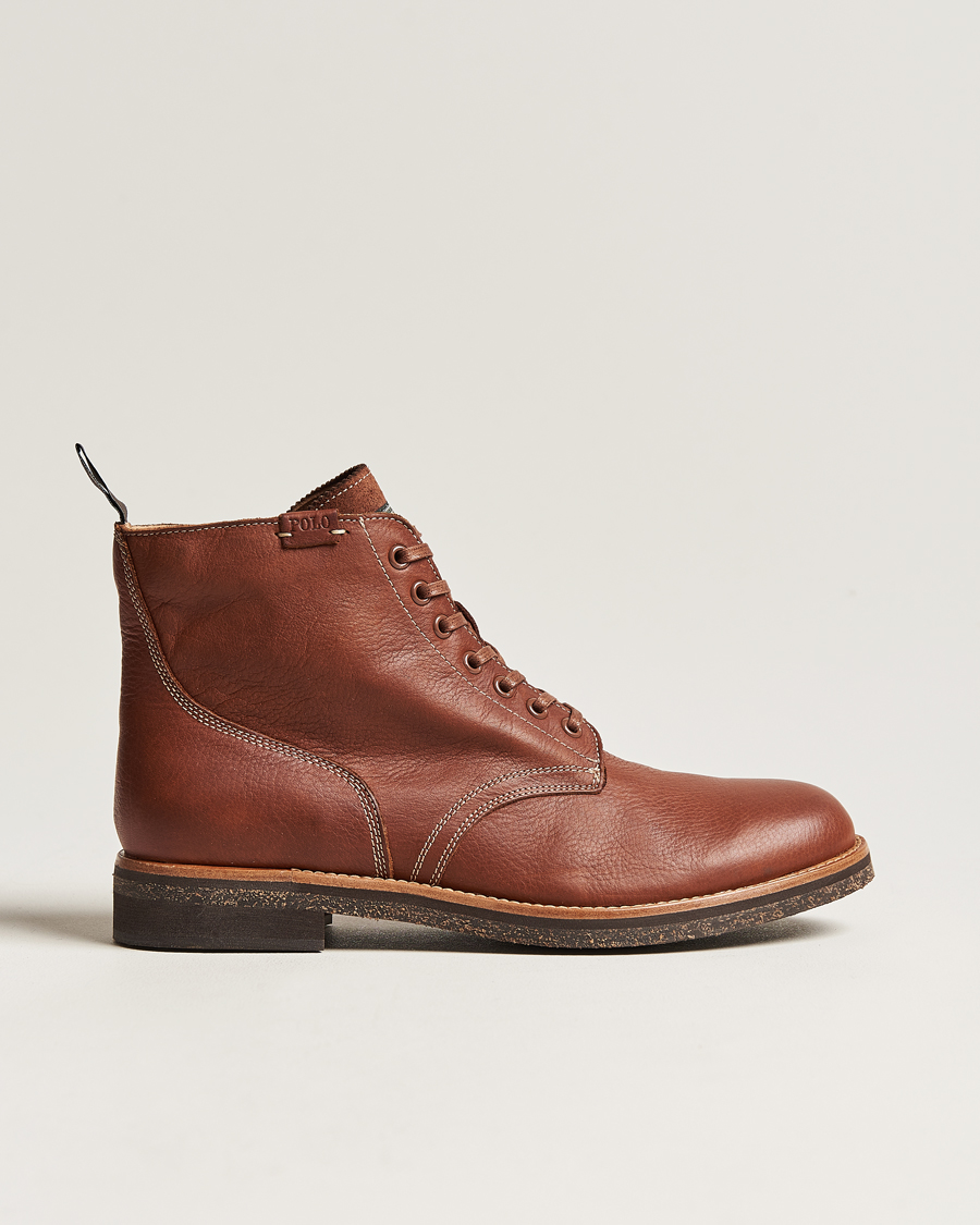 Herr | Polo Ralph Lauren RL Oiled Leather Boot Peanut | Polo Ralph Lauren | RL Oiled Leather Boot Peanut