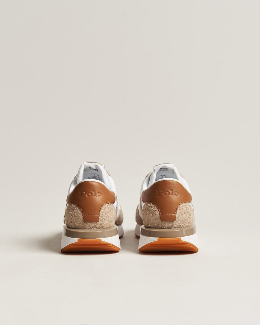 Herr | Polo Ralph Lauren Train 89 Running Sneaker White/Brown | Polo Ralph Lauren | Train 89 Running Sneaker White/Brown