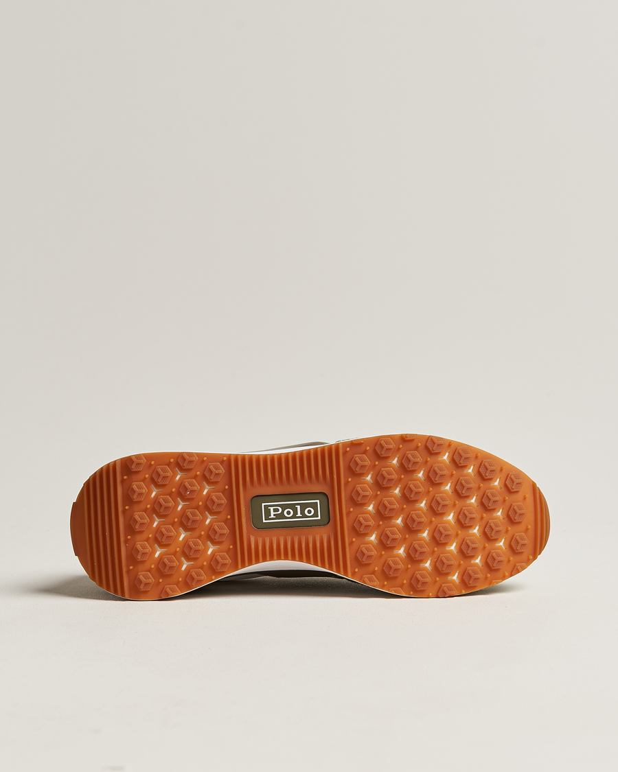 Herr | Polo Ralph Lauren Train 89 Running Sneaker White/Olive | Polo Ralph Lauren | Train 89 Running Sneaker White/Olive