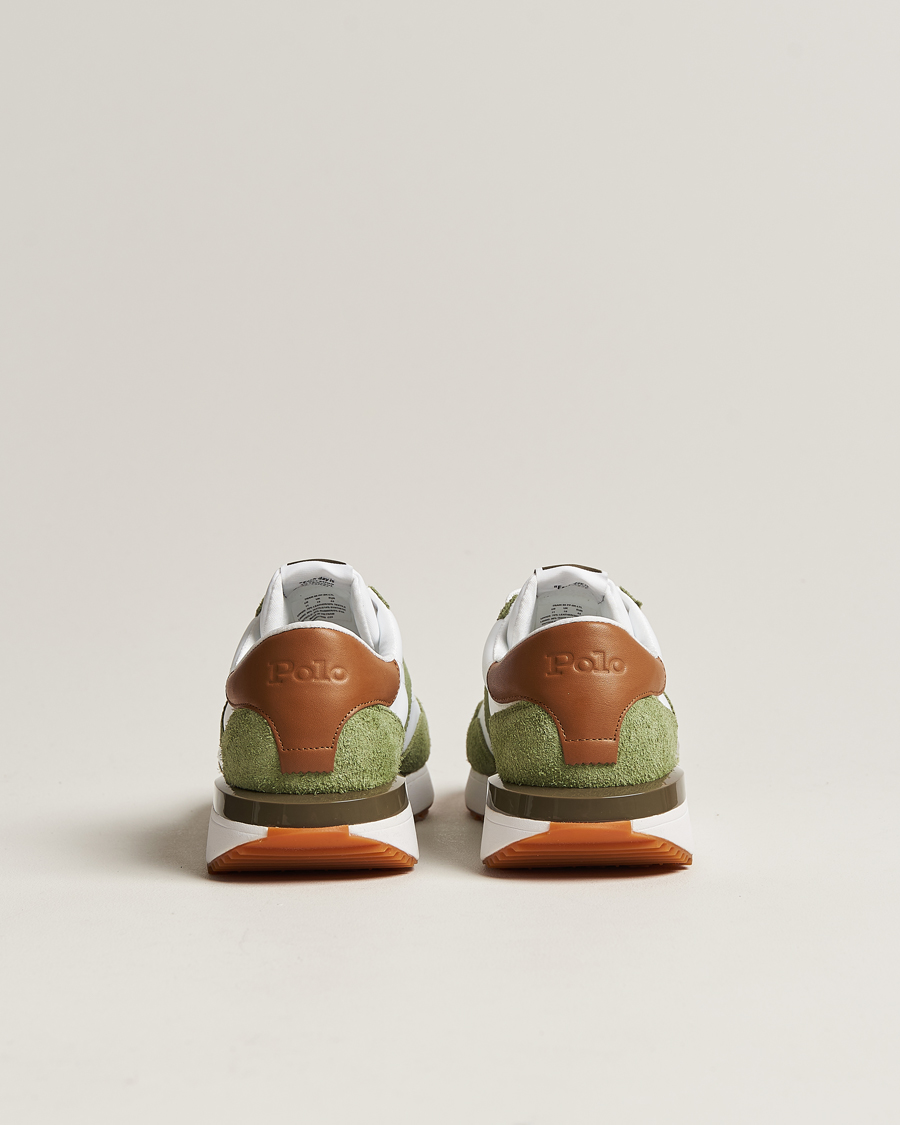 Herr | Polo Ralph Lauren Train 89 Running Sneaker White/Olive | Polo Ralph Lauren | Train 89 Running Sneaker White/Olive