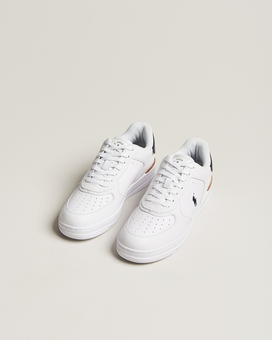 Herr | Skor | Polo Ralph Lauren | Masters Court Leather Sneaker White/Navy