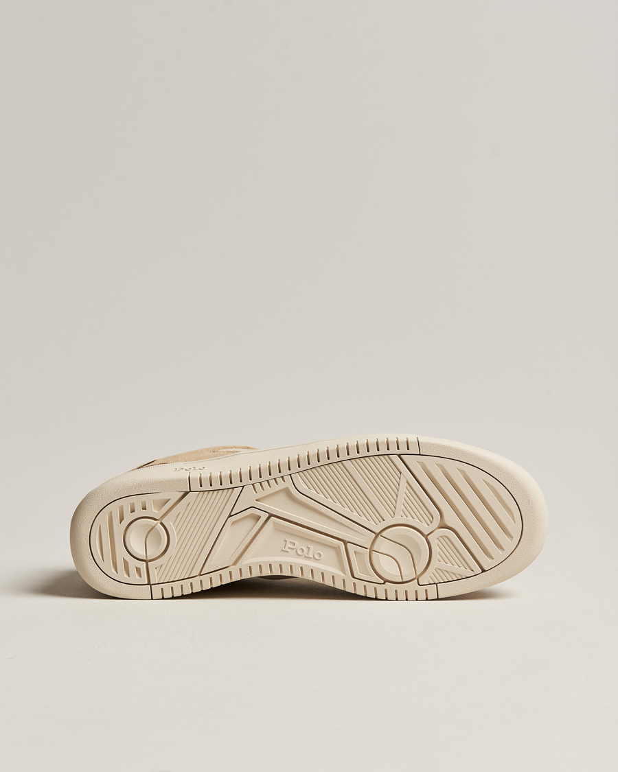 Herr | Polo Ralph Lauren Masters Court Suede Sneaker Bone/Ecru | Polo Ralph Lauren | Masters Court Suede Sneaker Bone/Ecru