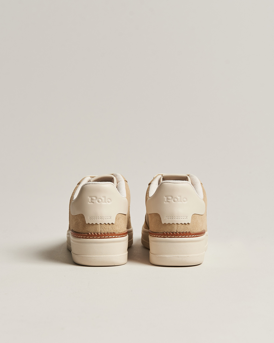 Herr | Polo Ralph Lauren Masters Court Suede Sneaker Bone/Ecru | Polo Ralph Lauren | Masters Court Suede Sneaker Bone/Ecru