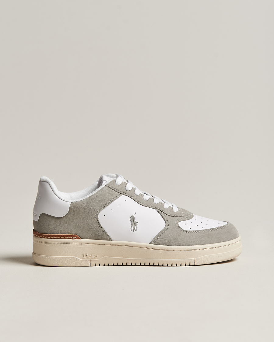 Herr | Polo Ralph Lauren Masters Court Suede Sneaker Grey/White | Polo Ralph Lauren | Masters Court Suede Sneaker Grey/White